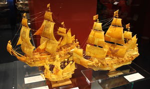 !Modele statków z bursztynu - Muzeum Morskie w Hamburgu