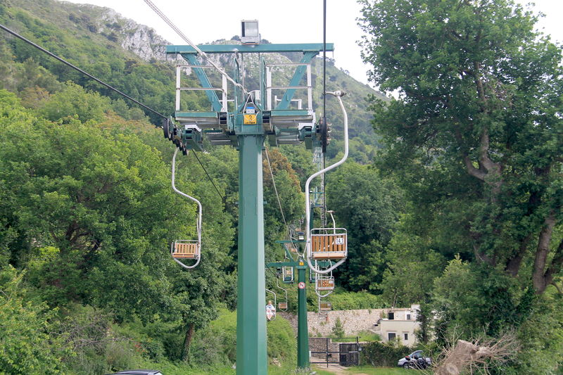 Podczas wjazdu na górę Monte Solaro na wyspie Capri