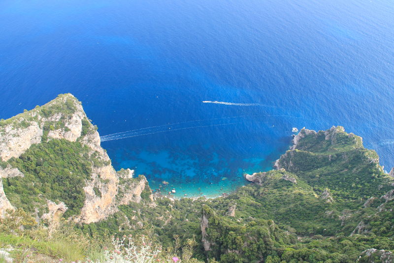 Widok z góry Monte Solaro - wyspa Capri