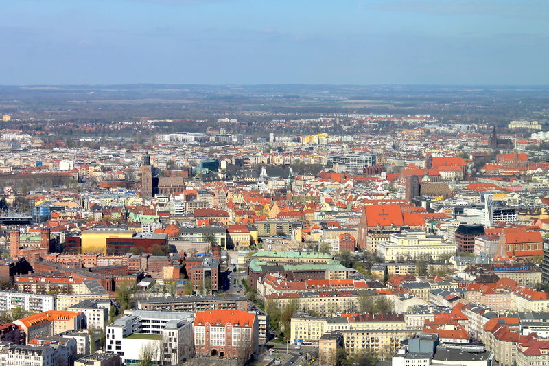 !Widok ze Sky Tower we Wrocławiu