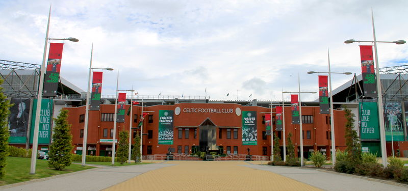 Główna ulica przed stadionem Celtiku