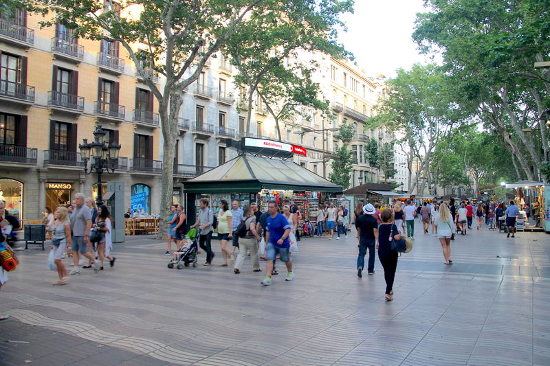 La Rambla w Barcelonie