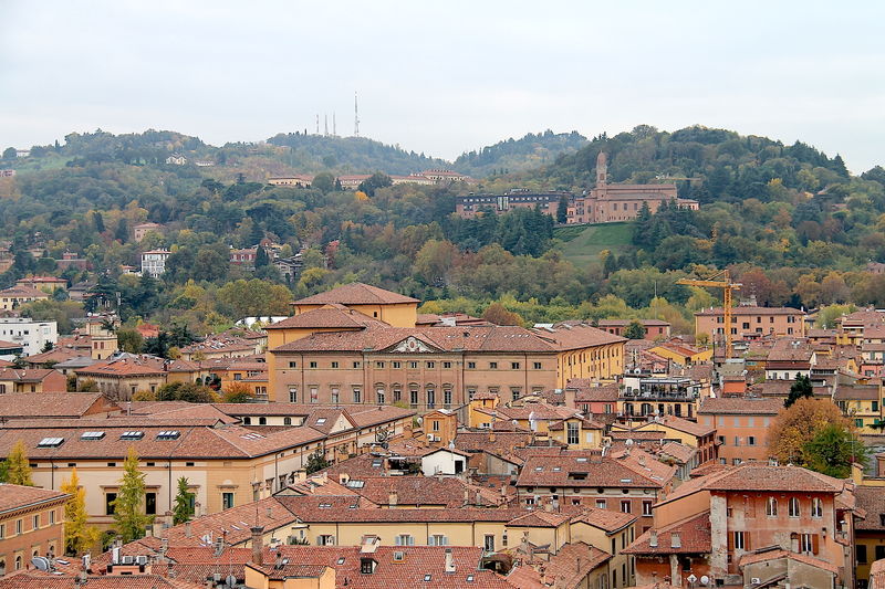 Bolonia - widok z tarasu dachu Bazyliki św. Petroniusza