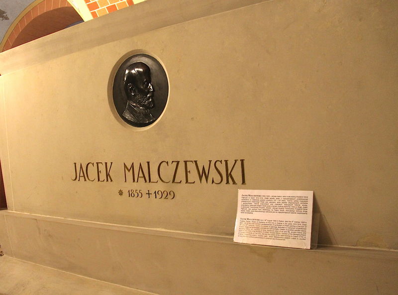 !Grobowiec Jacka Malczewskiego - Krypta Zasłużonych w Kościele na Skałce w Krakowie
