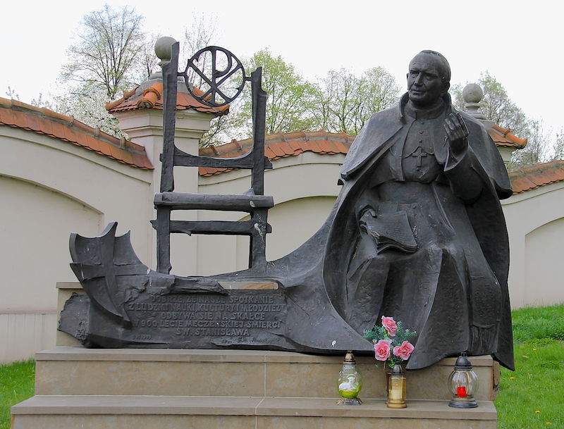 Pomnik Jana Pawła II na Skałce w Krakowie