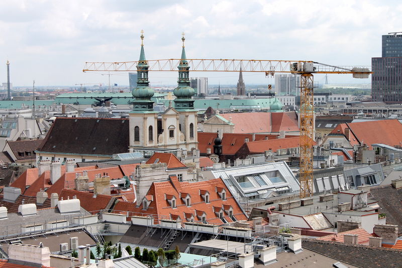!Widok z wieży Katedry w Wiedniu