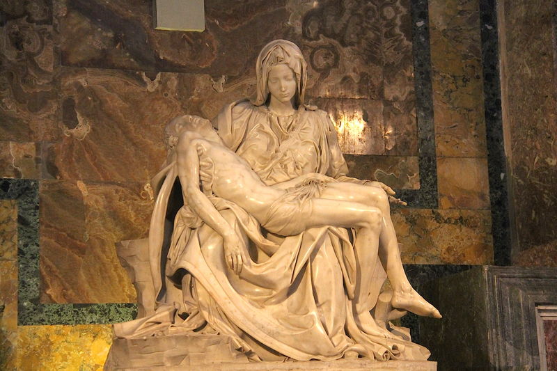 Pieta - rzeźba Michała Anioła w Bazylice św. Piotra na Watykanie