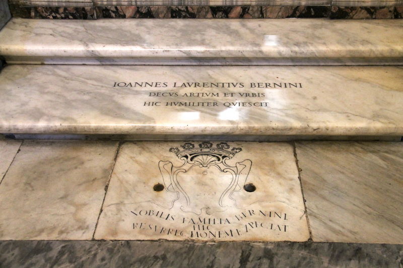 !grób Berniniego - Bazylika papieska Matki Bożej Większej w Rzymie
