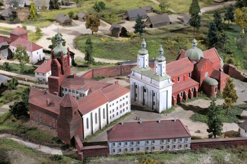 Wzgórze Tumskie w czasach swojej świetności - makieta w Muzeum Mazowieckim