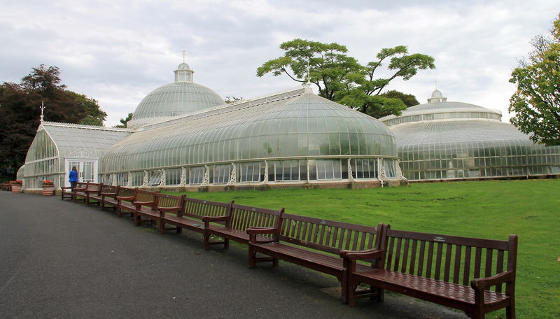 !Szklarnia Kibble Palace - ogród botaniczny w Glasgow