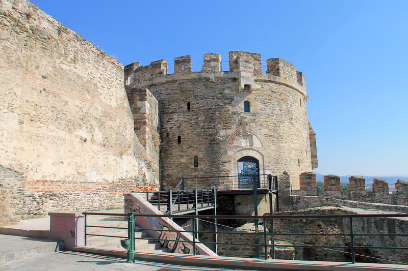 Wieża Alyseos - fragment murów miejskich w Salonikach