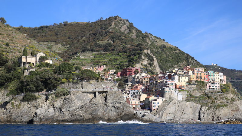 Manarola (Cinque Terre) - widok od trony wody