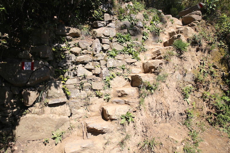 Cinque Terre - fragment trasy pomiędzy miasteczkami Manarola i Cornglia