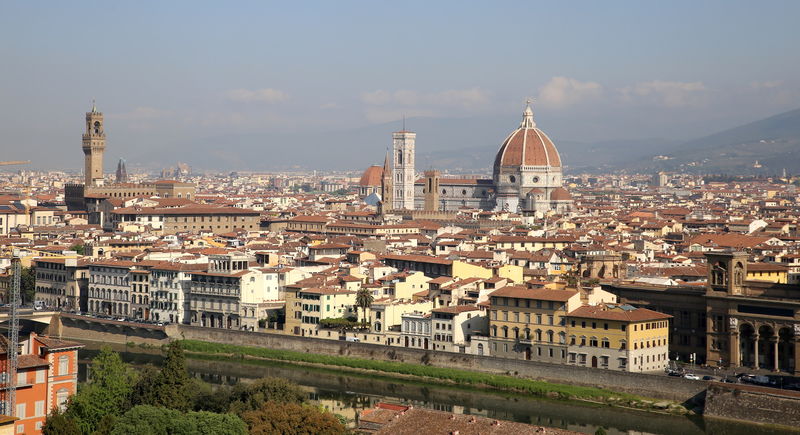 Widok na Katedrę we Florencji z Placu Michała Anioła