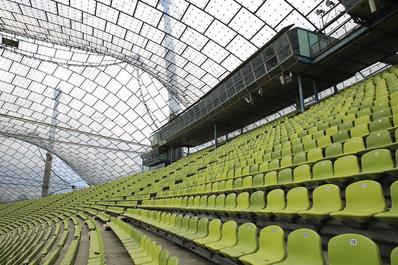 Zwiedzanie stadionu olimpijskiego w Monachium