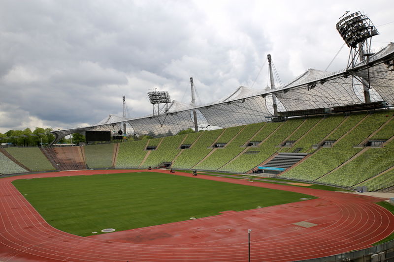 Zwiedzanie stadionu olimpijskiego w Monachium