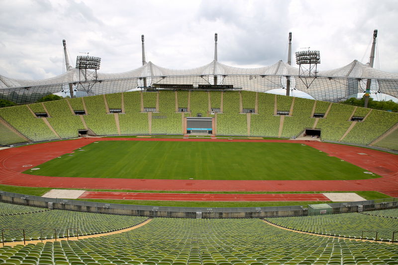 Zwiedzanie stadionu olimpijskiego w Monachium