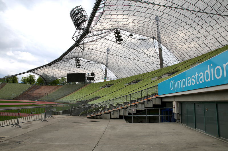 Zwiedzanie stadionu olimpijskiego w Monachium