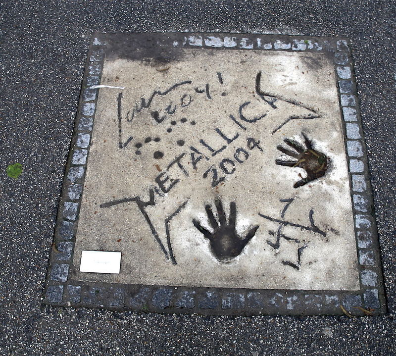 !Aleja Gwiazd w Parku Olimpijskim w Monachium - pamiątka po zespole Metallica