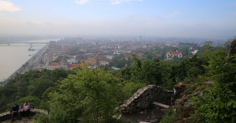 !Widok z trasy na Górę Gellerta w Budapeszcie