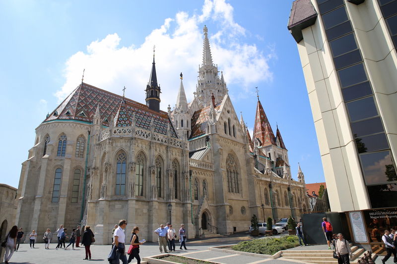 !Widok na Kościół Macieja w Budapeszcie