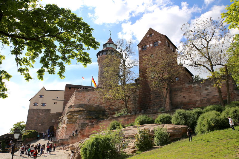 Zabytki Norymbergi - fasada zamku