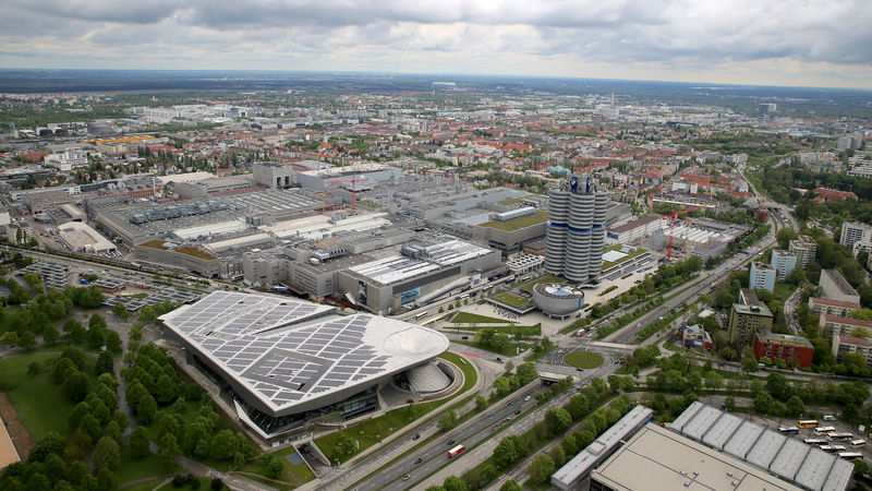 Miasteczko BMW w Monachium - widok z Wieży Olimpijskiej