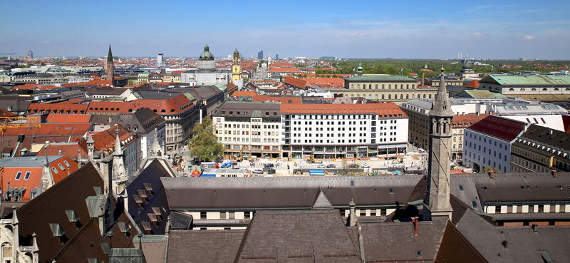 !Monachium - widok z wieży Nowego Ratusza