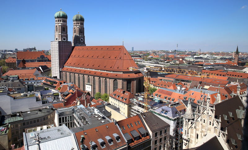 !Widok z wieży Nowego Ratusza w Monachium