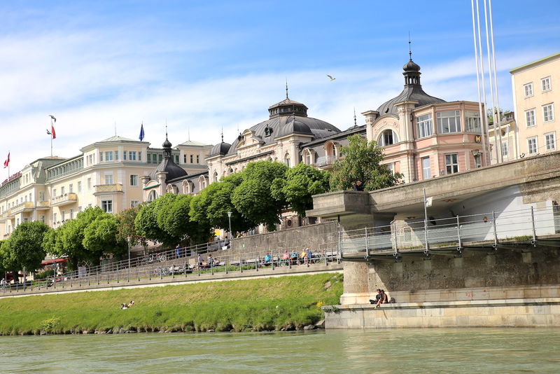 Salzburg - podczas rejsu po rzece Salzach
