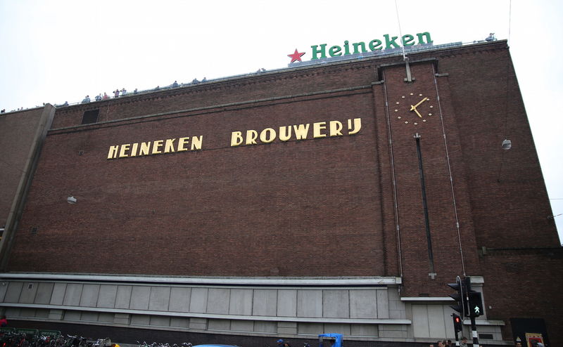 Widok na budynek starego browaru Heineken - Heineken Experience