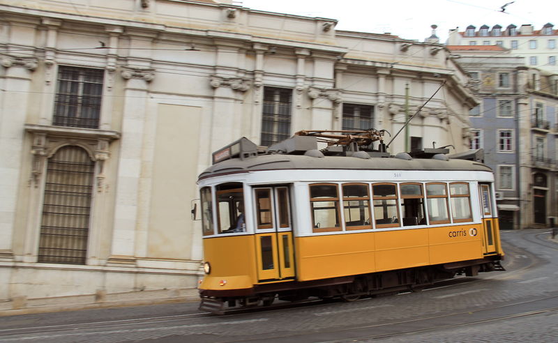 !Lizbona - słynne żółte tramwaje
