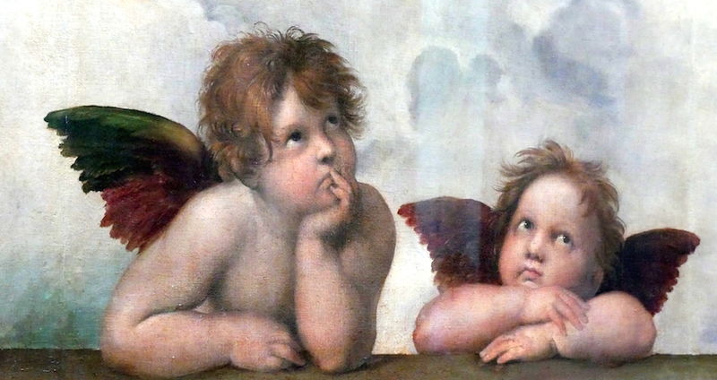 Drezno - Galeria Starych Mistrzów i słynne aniołki z Madonny Sykstyńskiej Rafaela Santi