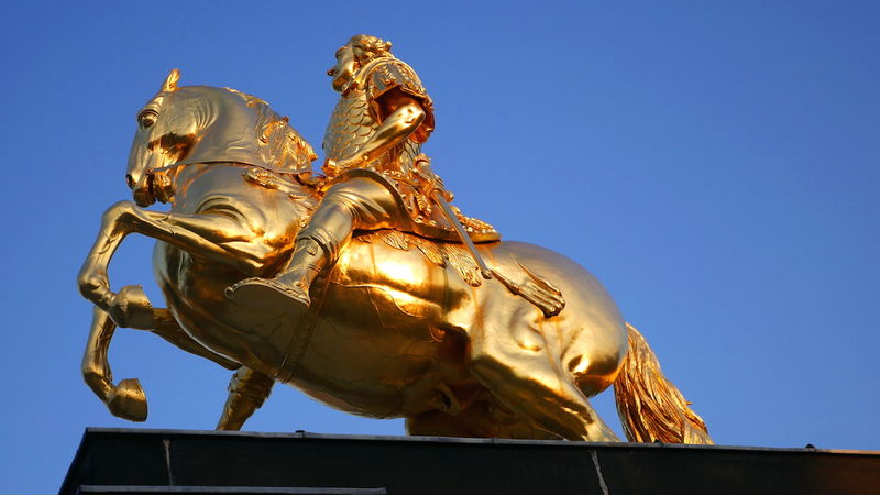 Atrakcje Drezna - Złoty Jeździec