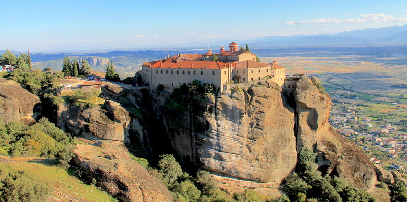 Grecja, Meteory - widok na Klasztor Świętego Stefana