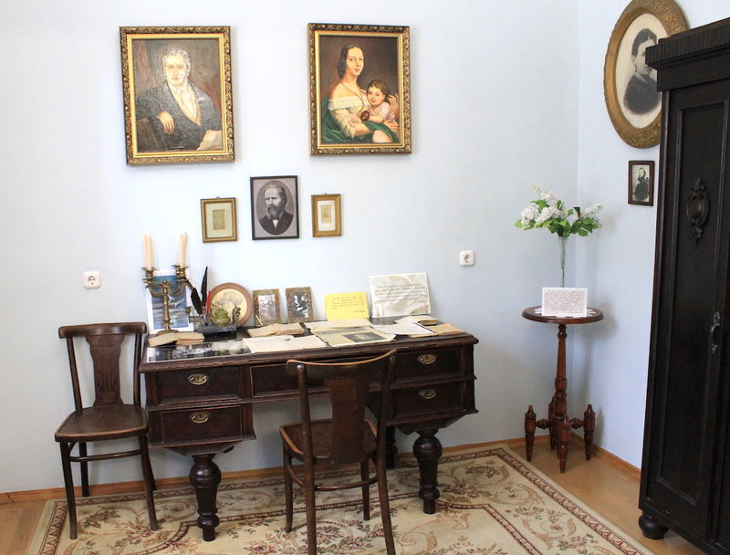 Podczas zwiedzania domu i muzeum Elizy Orzeszkowej w Grodnie