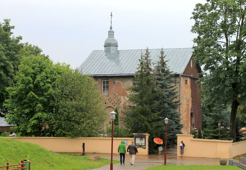 Widok na Cerkiew Świętych Borysa i Gleba w Grodnie