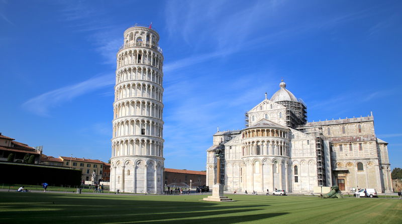 Największe zabytki Włoch - Krzywa Wieża w Pizie