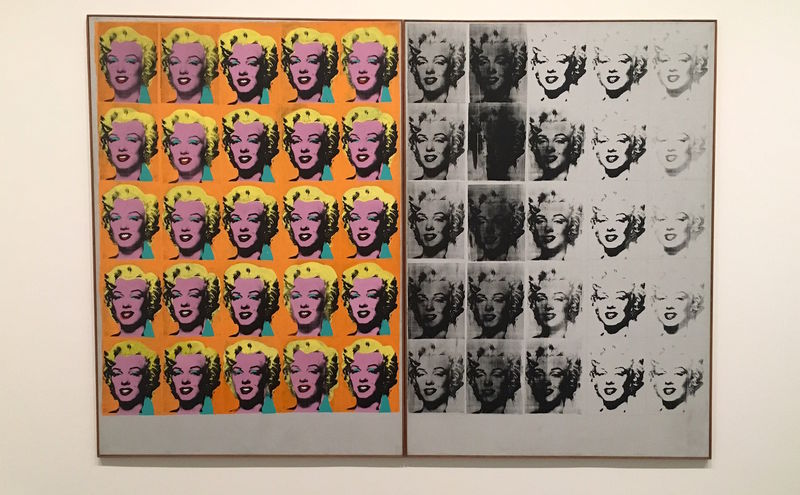 Marilyn Diptych, Andy Warhol - Tate Modern w Londynie - przykład pracy, która w 2024 roku nie znajduje się na wystawie