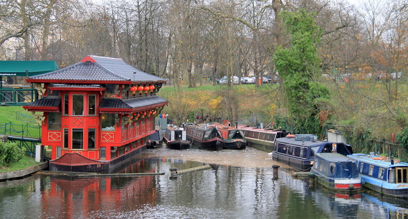 Widok na kanał w Regent's Park