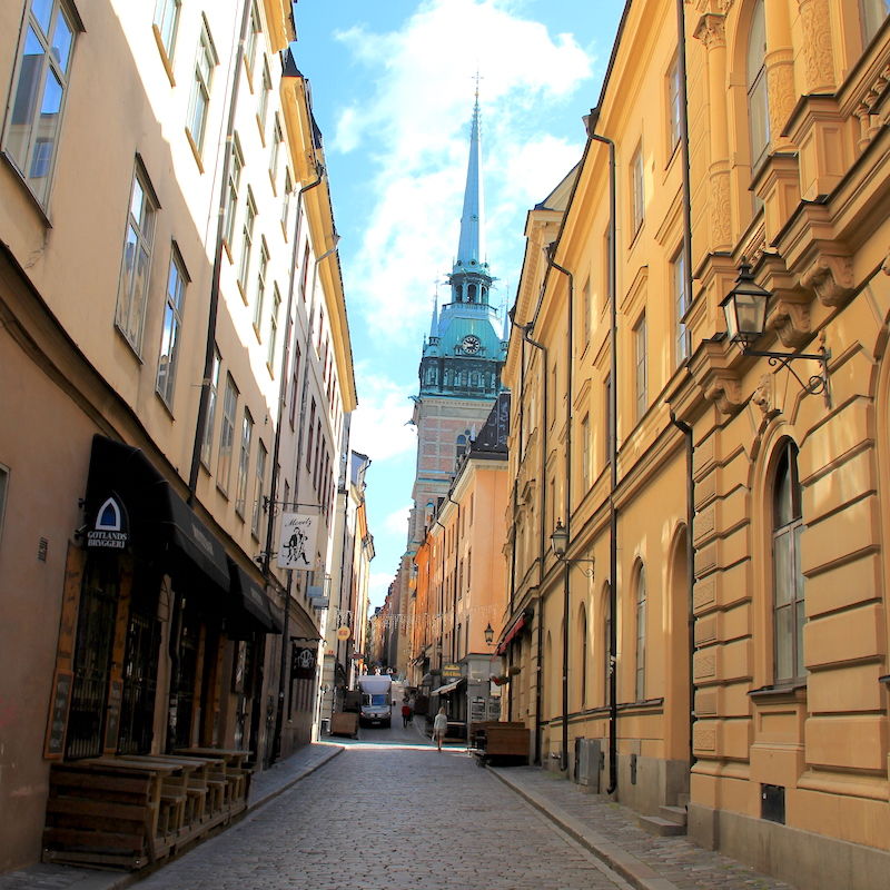 Podczas spaceru po Starym Mieście w Sztokholmie - Gamla Stan