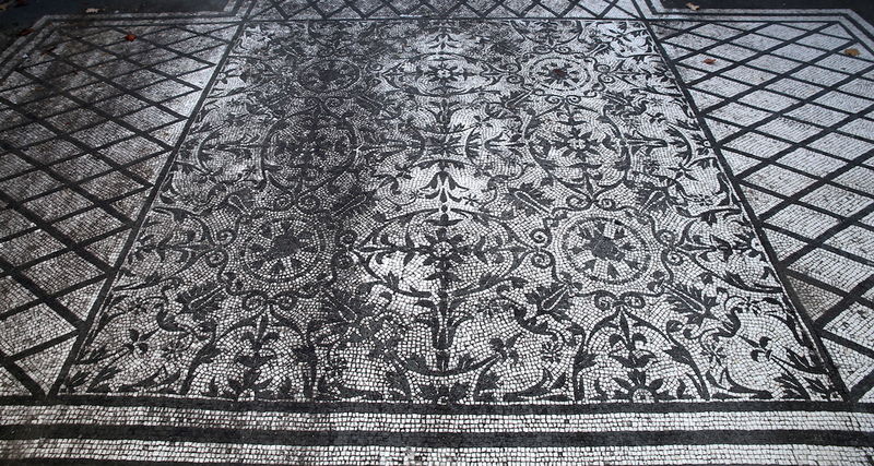 !Mozaika - ruiny szpitala, Willa Hadriana, Tivoli