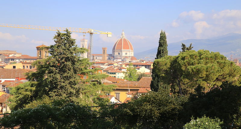 Widok z ogrodu różanego - Giardino delle rose we Florencji