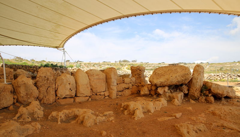 !Malta - stanowisko archeologiczne Mnajdra
