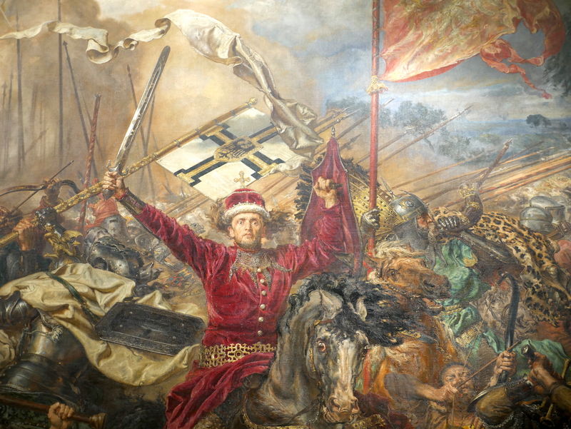 !Muzeum Narodowe w Warszawie - fragment obrazu "Bitwa pod Grunwaldem", Jan Matejko