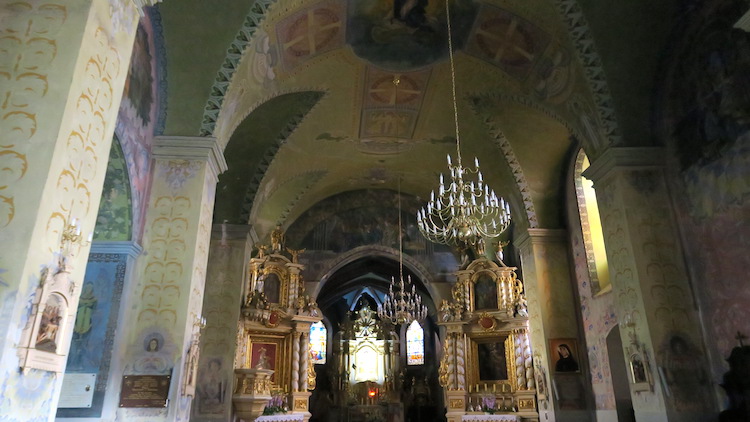 Wnętrze kościoła św Floriana w Uniejowie