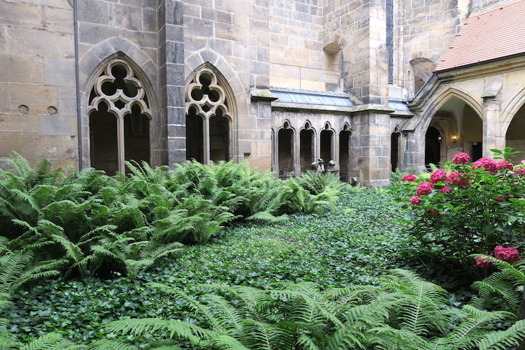 Miśnia - ogród przy katedrze