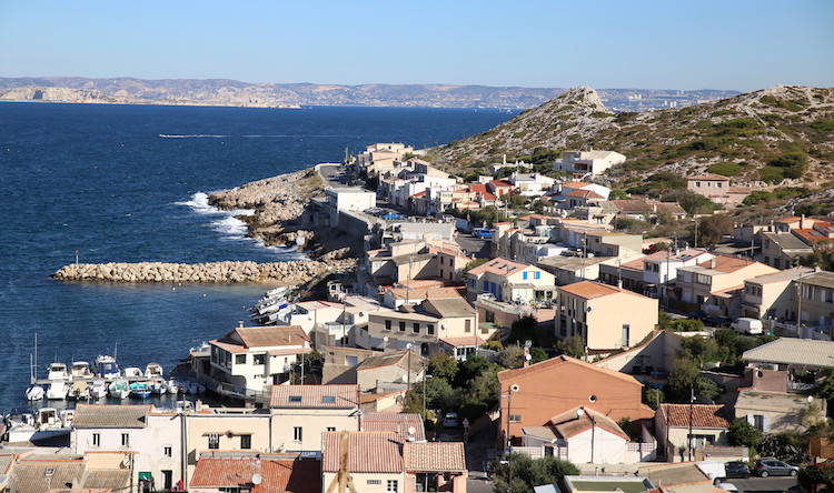 Widoki z Parku Narodowego Calanques w okolicach Marsylii