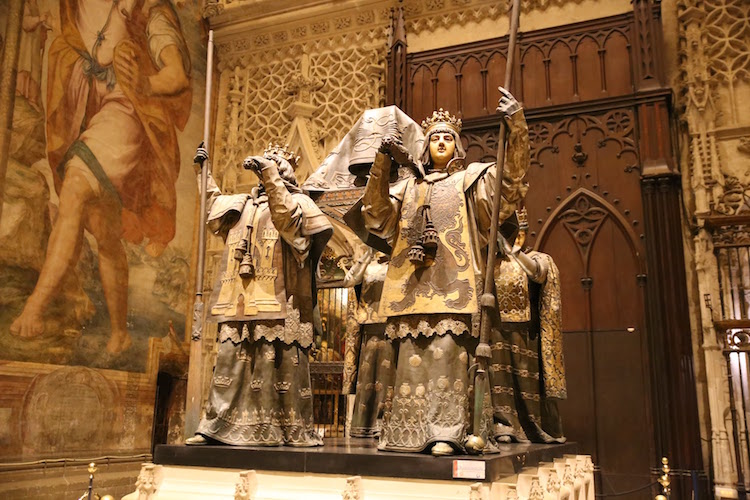 !Grób Krzysztofa Kolumba w Katedrze w Sewilli