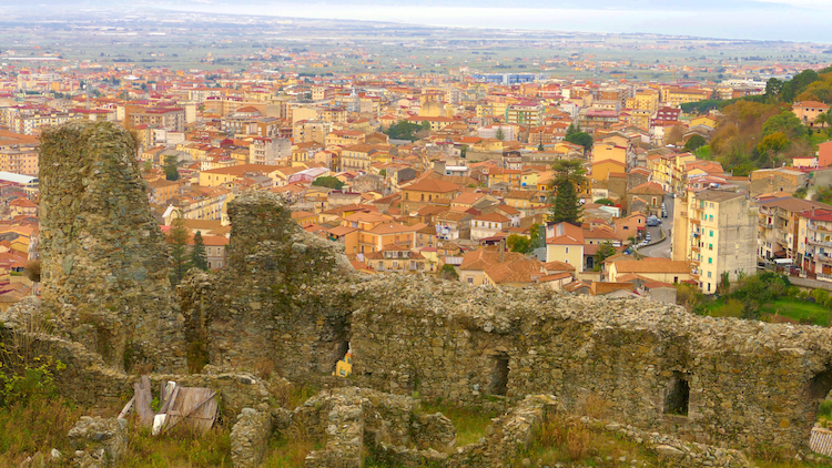Widok na Lamezia Terme (alabria) z Zamku Normanów